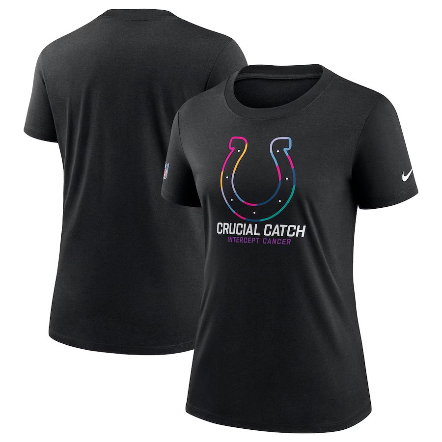 Women Indianapolis Colts #2 2024 Nike NFL black T shirts->nfl t-shirts->Sports Accessory